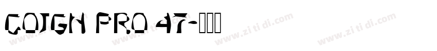 Coign Pro 47字体转换